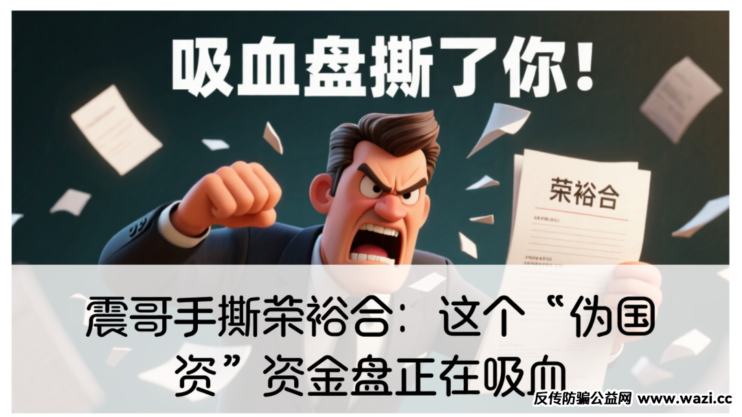 震哥手撕荣裕合：这个“伪国资”资金盘正在吸血，家人们快跑！