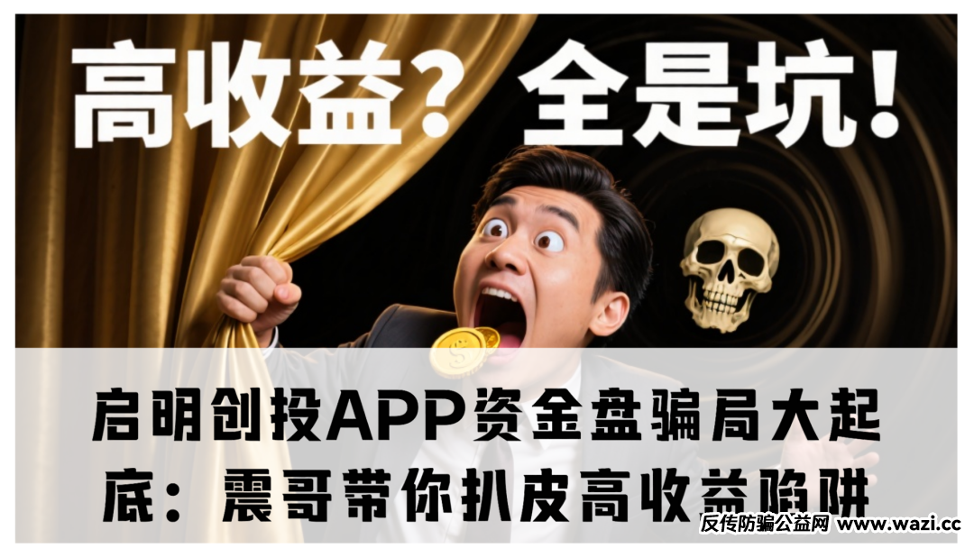 资金盘骗局大起底：【启明创投APP】高收益陷阱！