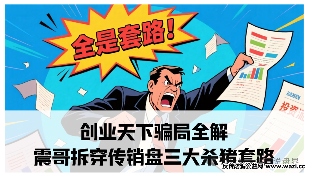 创业天下骗局全解：震哥拆穿传销盘三大杀猪套路