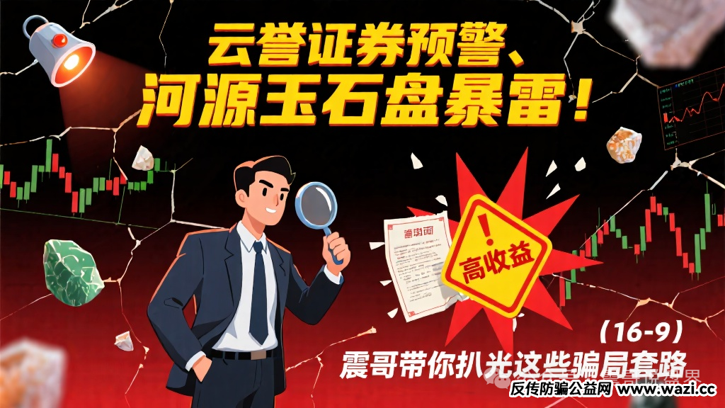【爆料】【云誉证券】暴雷预警！河源玉石盘已跑路！