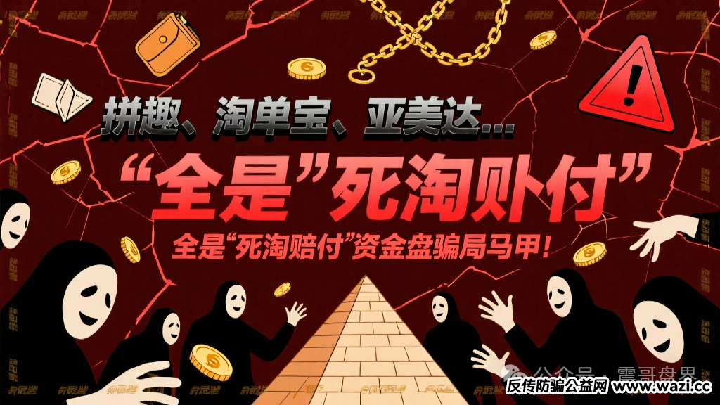 拼趣、淘单宝、亚美达…这些项目全是＂死淘赔付＂的资金盘骗局马甲！