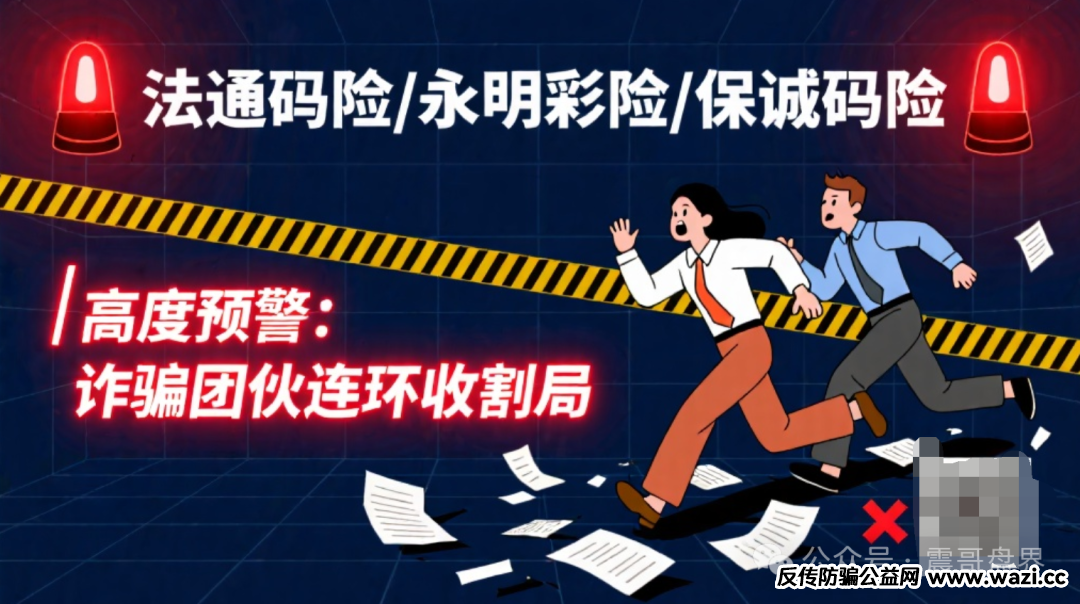 【法通码险、永明彩险、保诚码险】诈骗团伙的连环收割局！