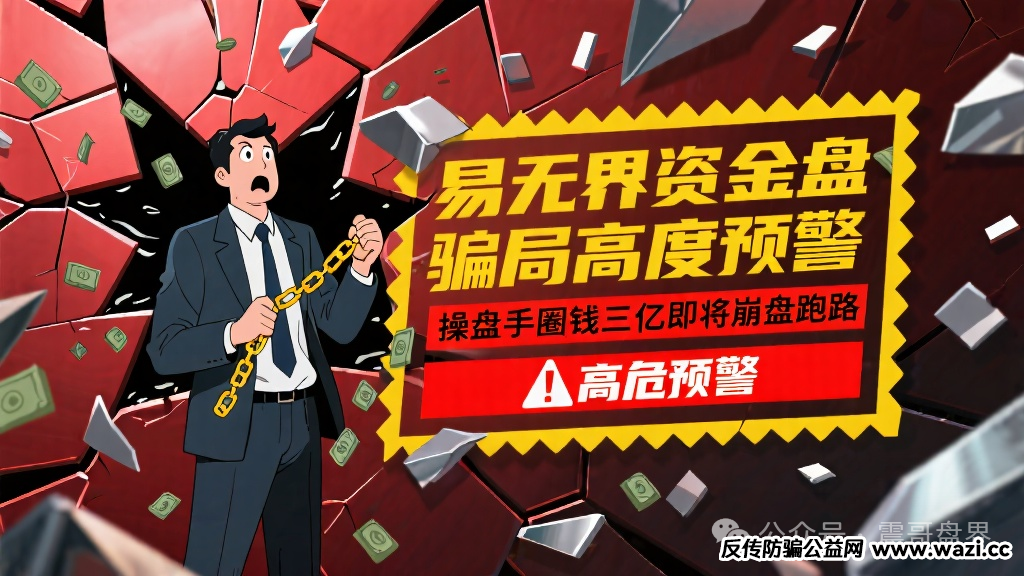 高度预警【易无界】操盘手圈钱三亿，即将崩盘跑路！