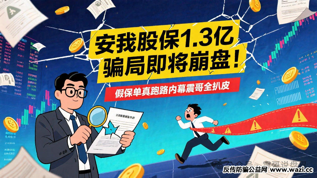 【安我股保】1.3亿骗局即将崩盘！假保单真跑路内幕！