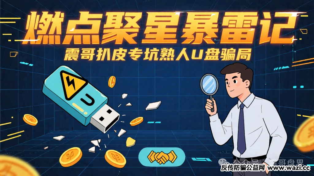 《燃点聚星暴雷记》：震哥带你扒皮这个专坑熟人的U盘骗局