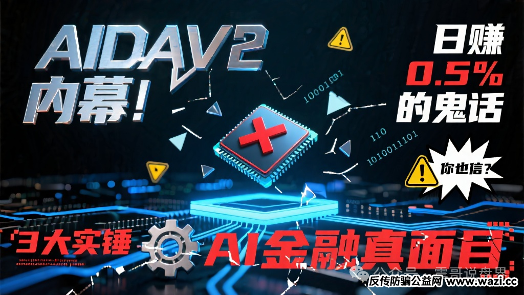 【AIDAv2】内幕!日赚0.5%的鬼话你也信?3大实锤"AI金融"真面目!