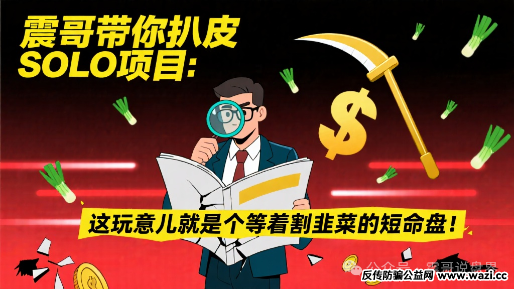 【SOLO】项目：这玩意儿就是个等着割韭菜的短命盘！
