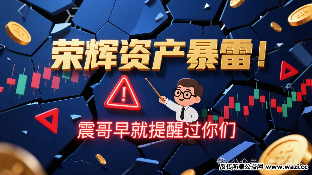 【荣辉资产】暴雷!早就提醒过你们,这跟单资金盘彻底凉了!