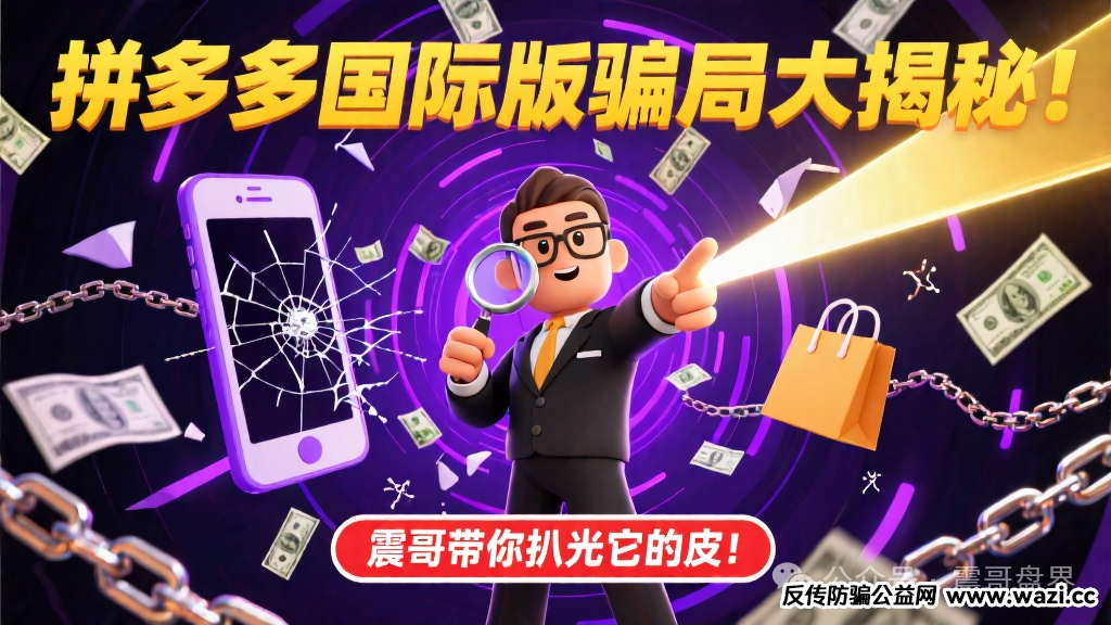 拼多多国际版骗局大揭秘！震哥带你扒光它的皮！