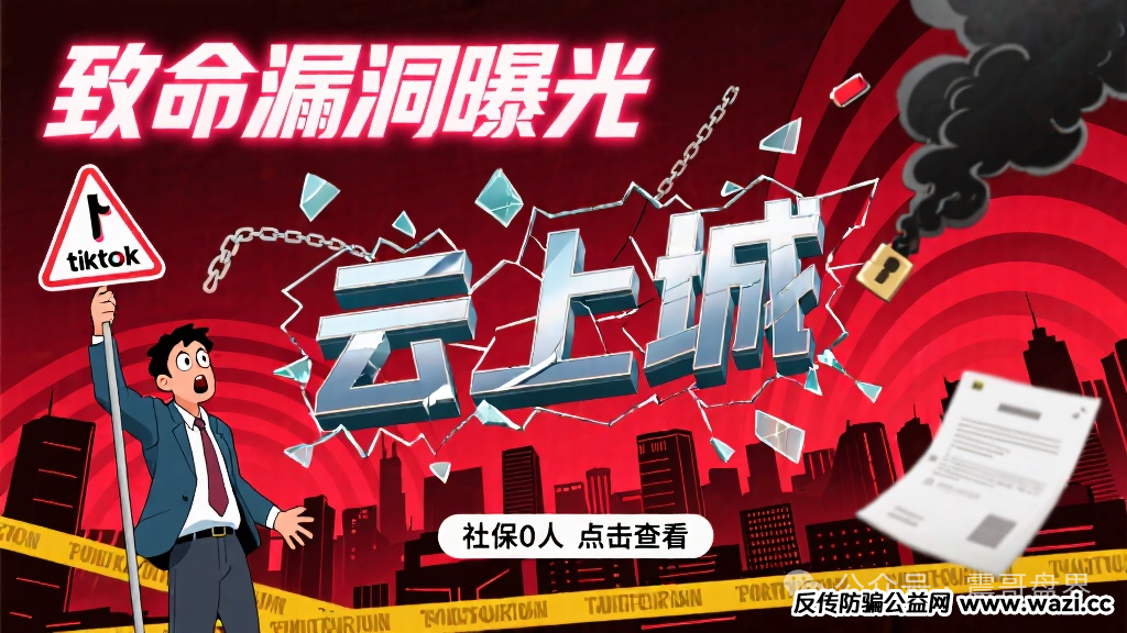 【云上城tiktok】致命漏洞曝光，空壳公司？社保0人？