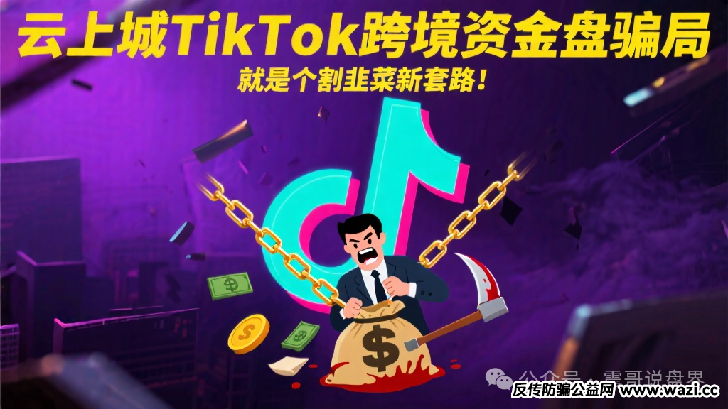 【云上城TikTok】跨境资金盘骗局,就是个割韭菜新套路!