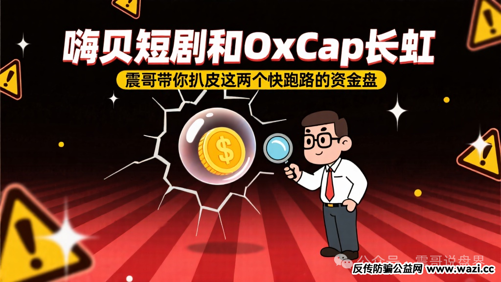 【嗨贝短剧】和【OxCap长虹】这两个快跑路的资金盘！
