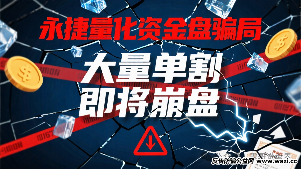 【永捷量化（永捷私募）】资金盘骗局预警，大量单割，即将崩盘！