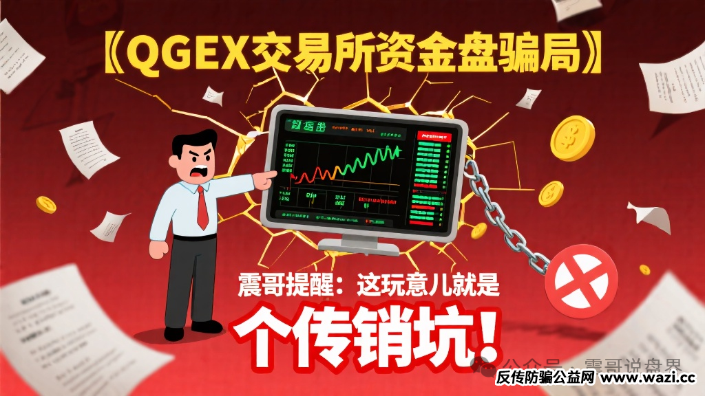 【QGEX交易所资金盘骗局】震哥提醒：这玩意儿就是个传销坑！