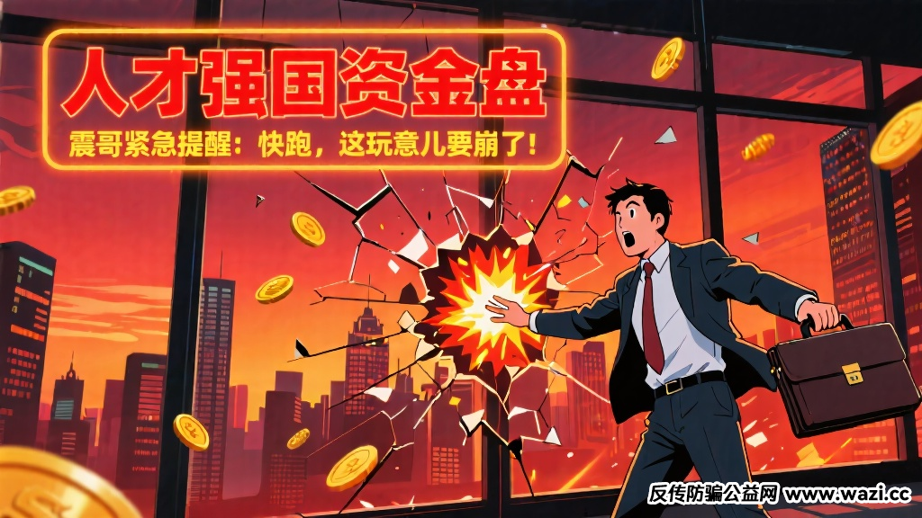 资金盘骗局【人才强国】紧急提醒：快跑，这玩意儿要崩了！