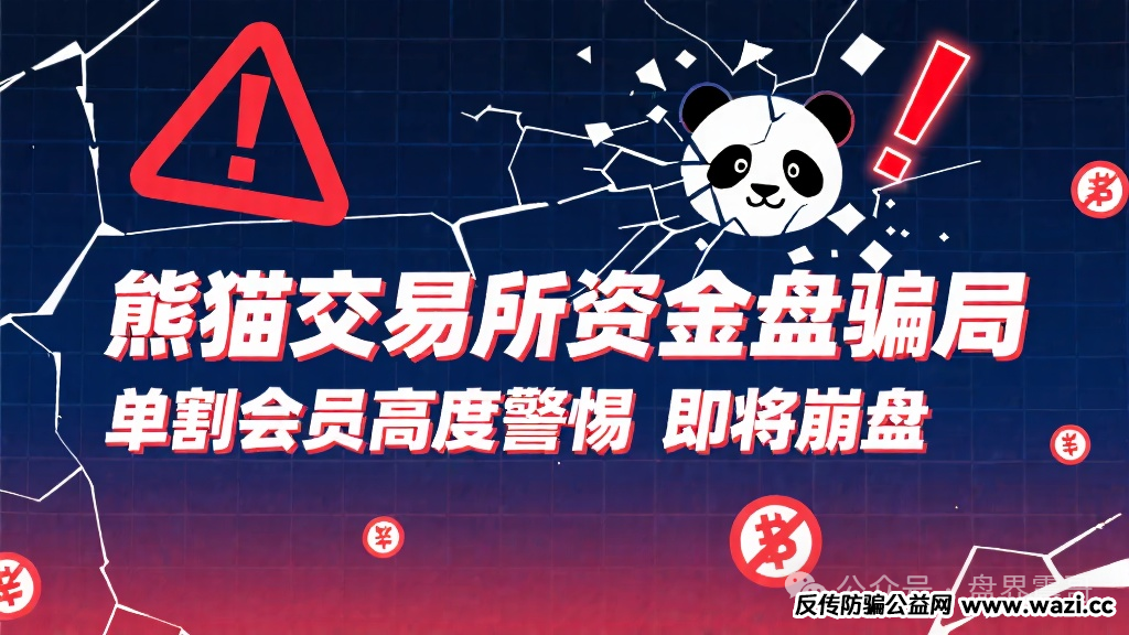 【熊猫交易所】资金盘骗局，单割会员高度警惕，即将崩盘！
