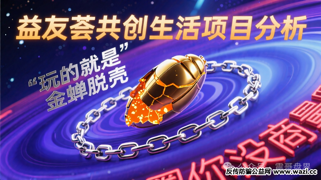 益友荟共创生活项目分析，玩的就是金蝉脱壳，圈你没商量