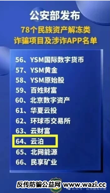 【紧急预警】"云泊"APP又改名行骗!已有多人血本无归!