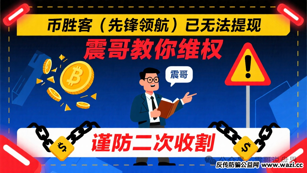 【币胜客(先锋领航)】已经无法提现,教你维权,谨防二次收割!