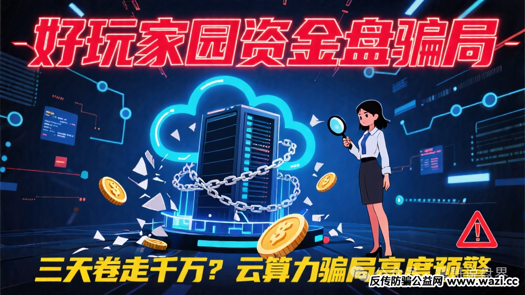 【好玩家园】资金盘骗局，三天卷走千万？云算力骗局高度预警！