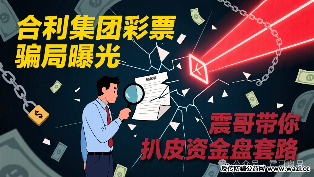 【合利集团】彩票骗局曝光，带你扒皮资金盘套路！