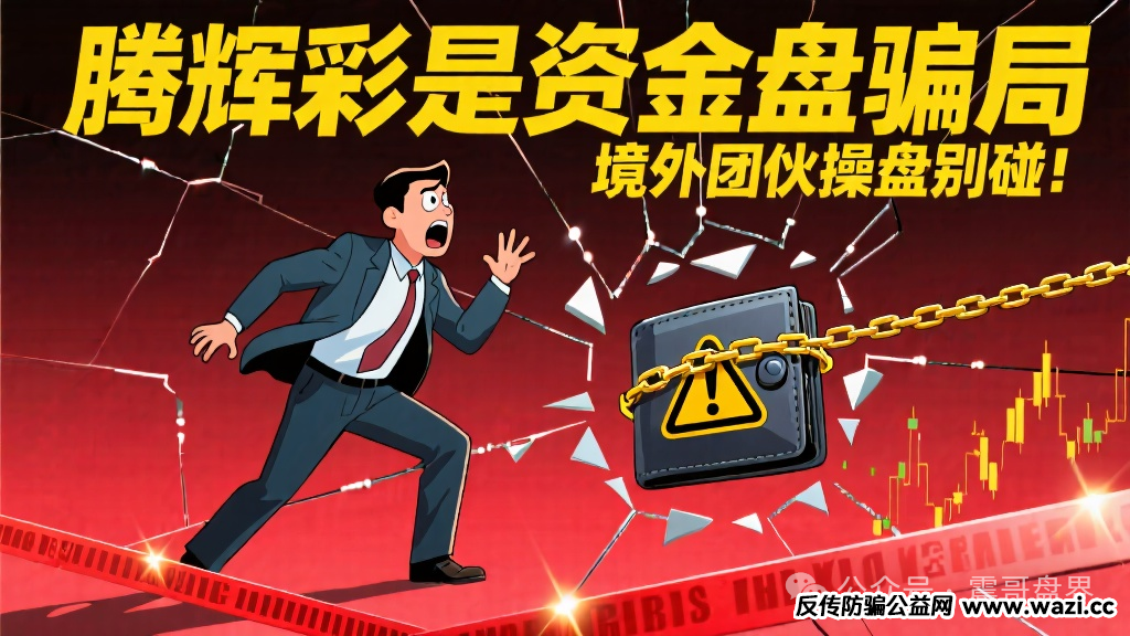 【腾辉彩】是资金盘骗局，境外诈骗团伙操盘，别碰！