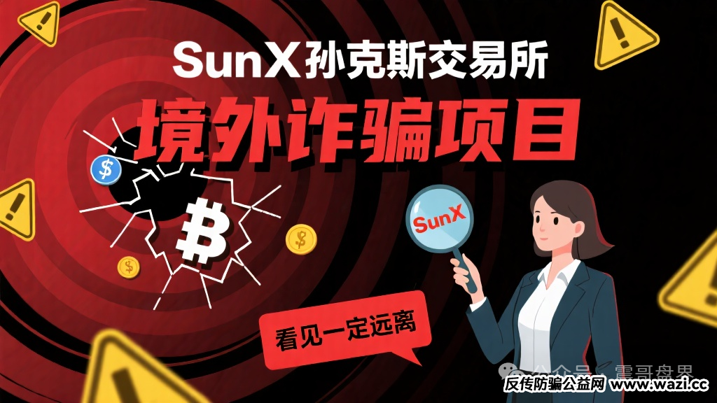【SunX孙克斯交易所】是境外诈骗项目,看见一定远离!