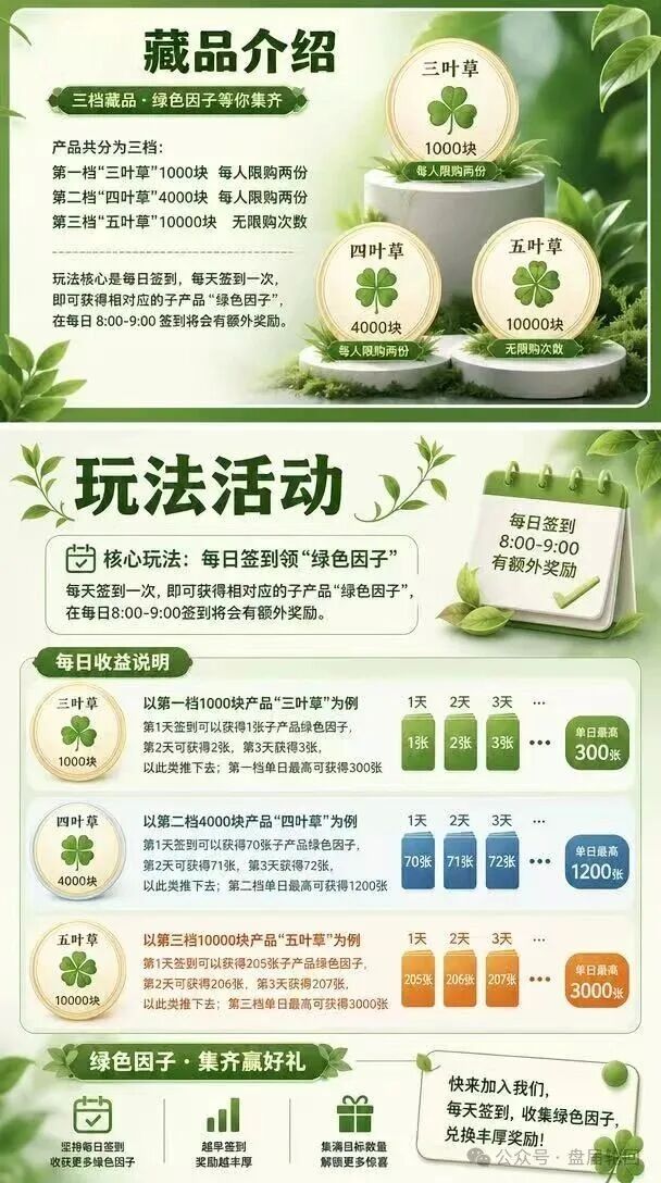警惕!“绿色空间”数藏平台实为传销资金盘,高收益福利皆是跑路骗局!! 警惕!“绿色空间”数藏平台实为传销资金盘,高收益福利皆是跑路骗局!!