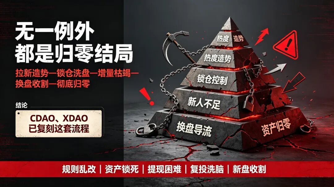 彻底看透【CDAO】与【XDAO】双盘骗局：无底线改规锁仓，换盘平移只为终极收割！